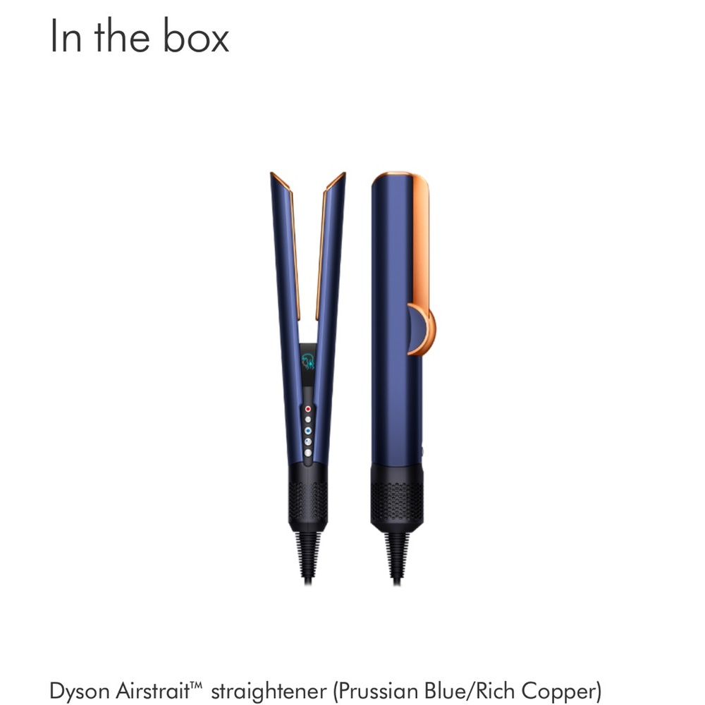 Brand new-Dyson Airstrait™ straightener (Prussian Blue/Rich Copper)
